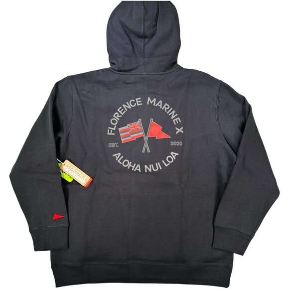 Florence Marine X Other - Florence Marine X Nui Loa Hoodie Black Organic Cotton Mens Surf Outdoors
